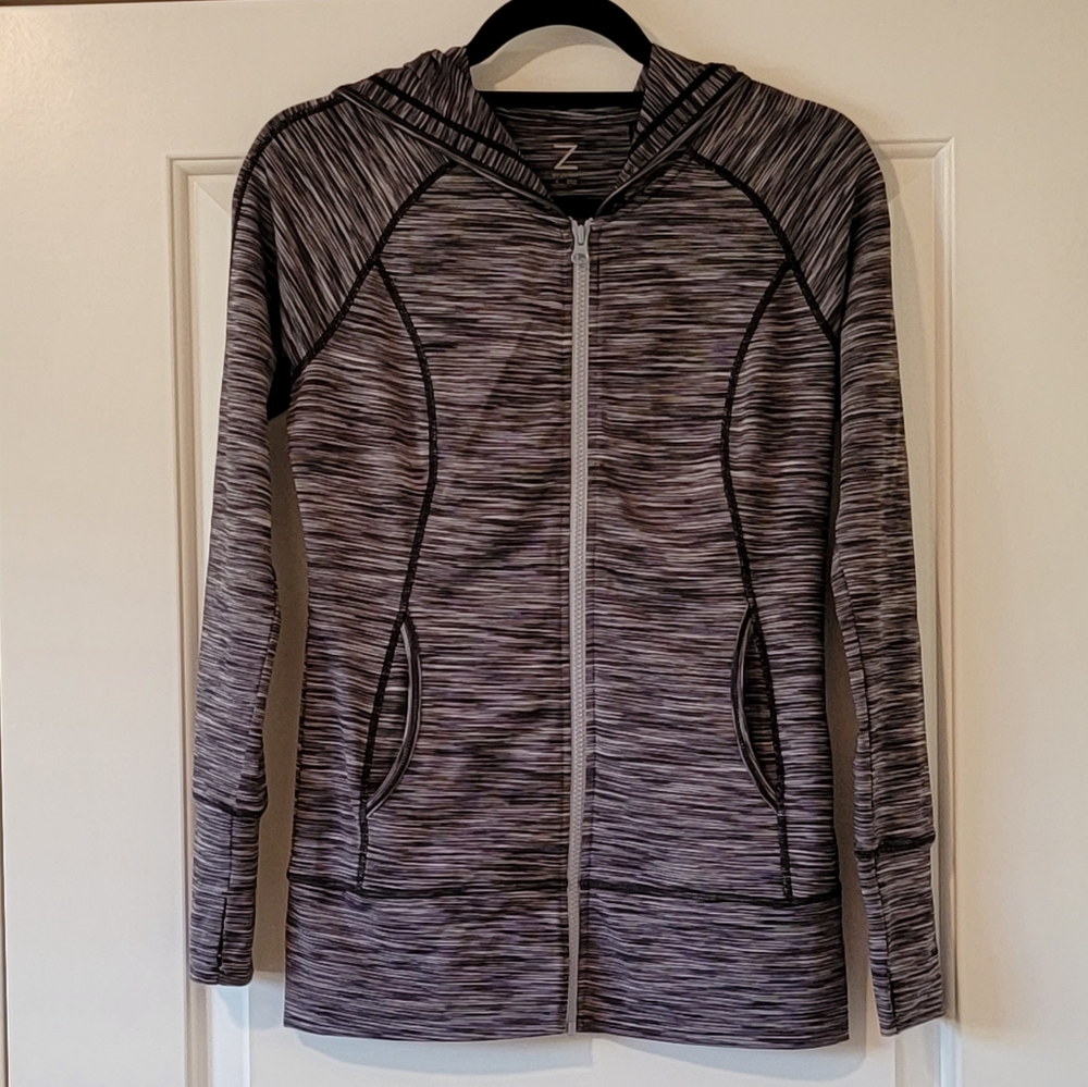 EUC Zella Black & White Hoodie Active Wear